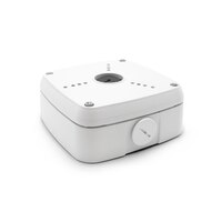 OUT WEATHER PROOF SQUARE JUNCTION BOX FOR MINI IP NON VANDAL DOME WITH IRS AND ROUND BASE BULLETS.